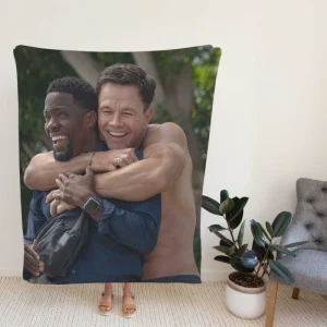 Me Time Movie Kevin Hart Mark Wahlberg Fleece Blanket