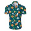 Miami Dolphins Hawaiian Shirt Tropical Flower summer