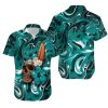 Miami Dolphins Skull and Hibiscus Flower NFL Gift For Fan Hawaii Shirt