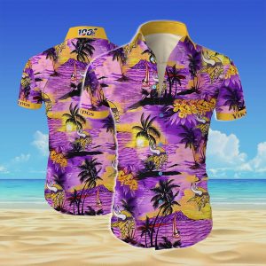 Minnesota Vikings Team All Over Print Hawaiian Shirt MT01