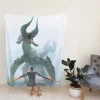 Monster Hunter Movie Milla Jovovich Black Diablos Fleece Blanket