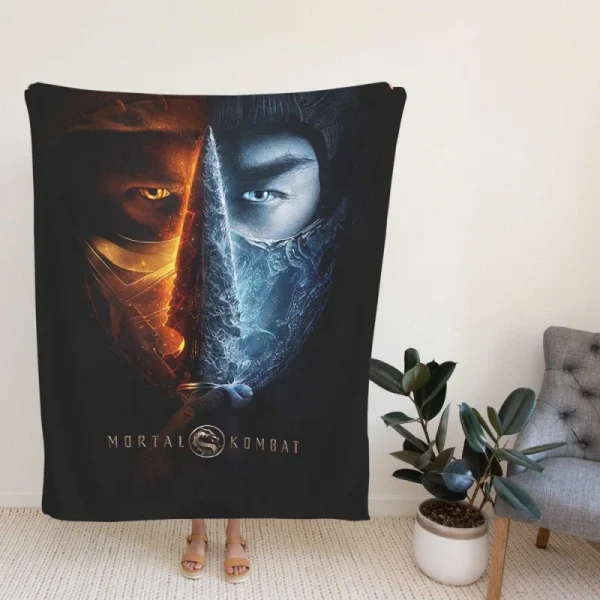 Mortal Kombat Movie Cole Young Fleece Blanket