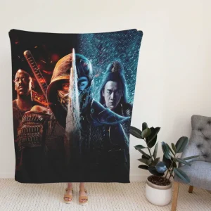 Mortal Kombat Movie Scorpion Sub-Zero Fleece Blanket