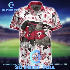 NFL Atlanta Falcons Hawaiian Shirt Kingkong Godzilla