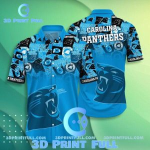 NFL Carolina Panthers Hawaiian Shirt Short Trending Summer 3