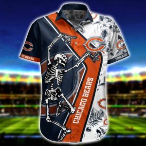 NFL Chicago Bears Hawaiian Shirt Short 2