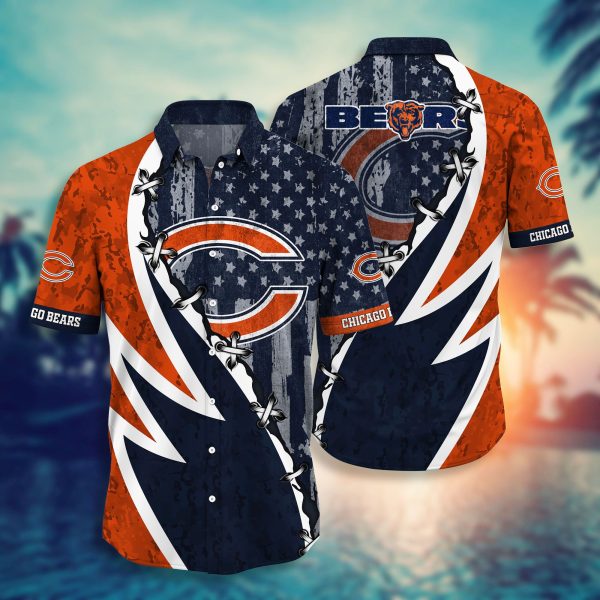 NFL Chicago Bears Hawaiian Shirt Short Style Hot Trending