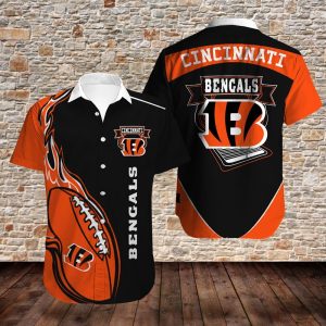 NFL Cincinnati Bengals Limited Edition Logo Hawaiian Shirt N04