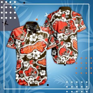 NFL Cleveland Browns Hawaiian Shirt Short Summer 03