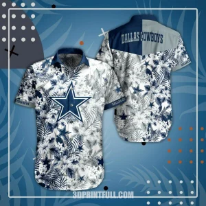 NFL Dallas Cowboys Hawaiian Shirt Short For Fans 4