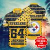 NFL Hawaiian Shirt Pittsburgh Steelers Shorts star 3D Custom Name Number