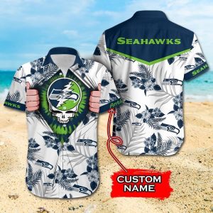 NFL Seattle Seahawks Grateful Dead Gift For Fan Personalized Hawaiian