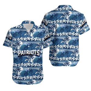 New England Patriots Coconut Trees NFL Gift For Fan Hawaii Shirt and S