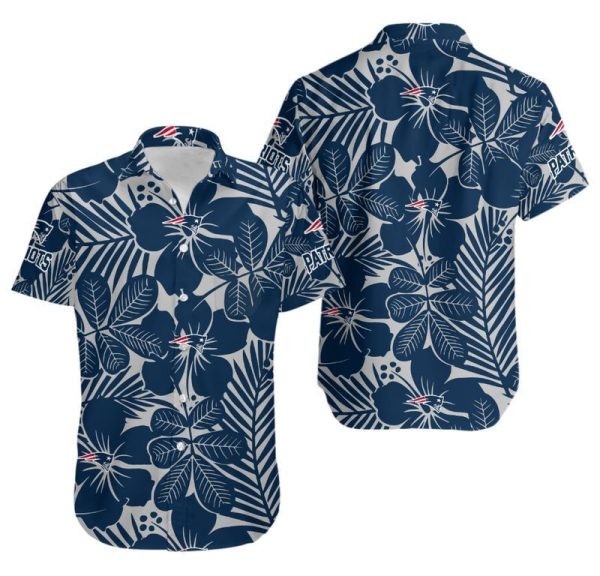 New England Patriots Flower Hawaii Shirt and Shorts Summer Collection