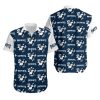 New England Patriots Mickey and Flowers Hawaii Shirt and Shorts Summer