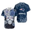 New England Patriots Skull NFL Gift For Fan Hawaiian Graphic Print Sho