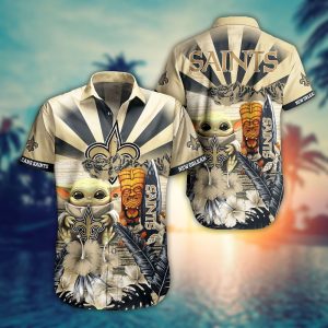 New Orleans Saints NFL Baby Yoda Hawaiian Shirt