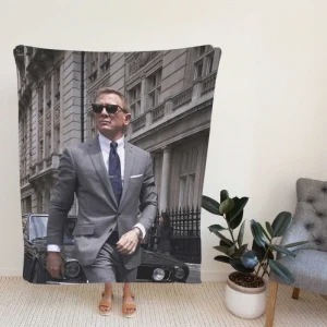 No Time to Die Movie Daniel Craig James Bond Fleece Blanket