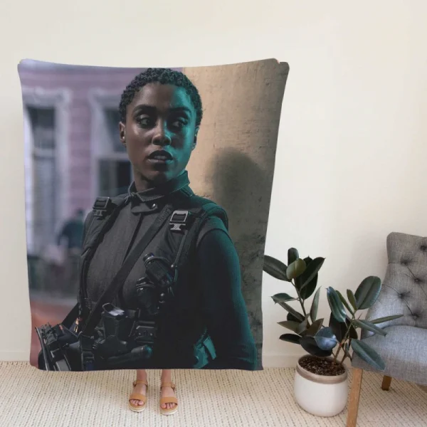 No Time to Die Movie Lashana Lynch Fleece Blanket