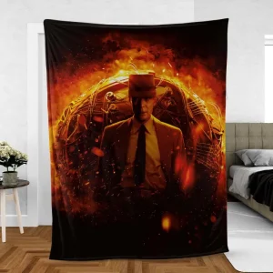 Oppenheimer Scientists Journey Fleece Blanket