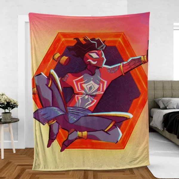 Pavitr Prabhakar SpiderMans Journey Fleece Blanket