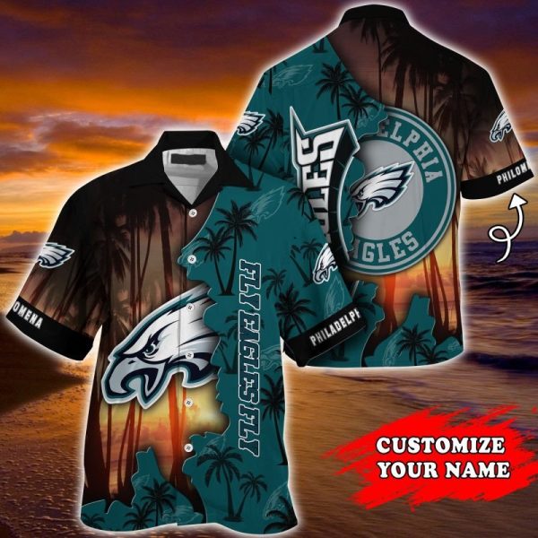 Philadelphia Eagles NFL Customized Summer Hawaiian Shirt