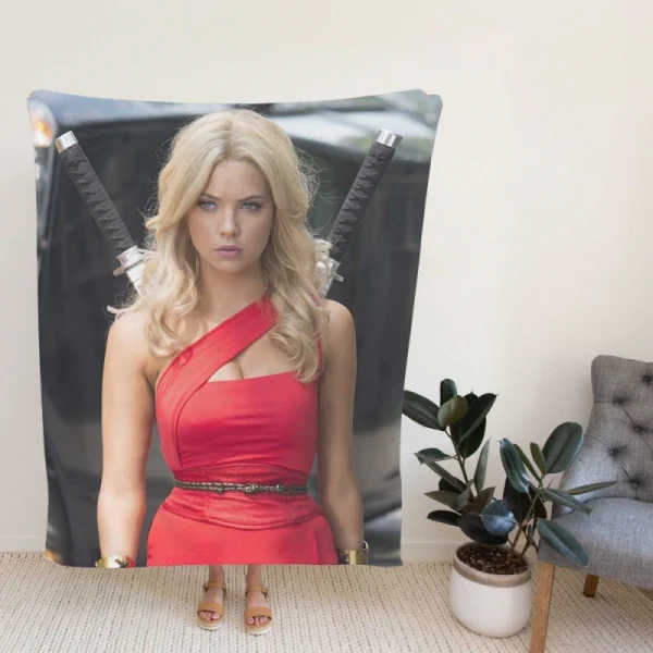 Pixels Movie Ashley Benson Fleece Blanket