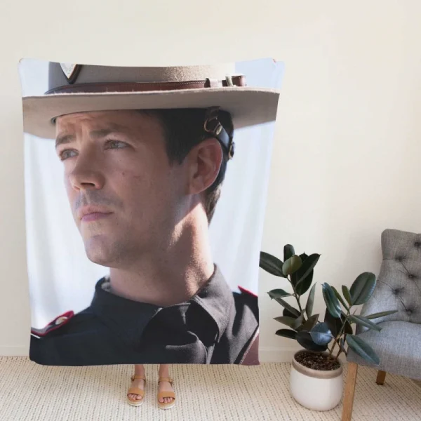 Rescued Movie Grant Gustin Fleece Blanket