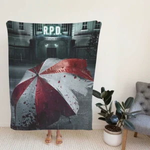 Resident Evil Welcome to Raccoon City Movie umbrella Fleece Blanket