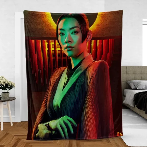 Rina Sawayama as Akira John Wicks Movie Fleece Blanket