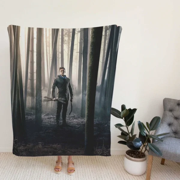 Robin Hood Movie Taron Egerton Fleece Blanket