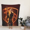 Samara Weaving As Scarlett In Snake Eyes GI Joe Movie Fleece Blanket