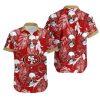 San Francisco 49ers Coconut Leaves And Skulls Hawaii Shirt and Shorts