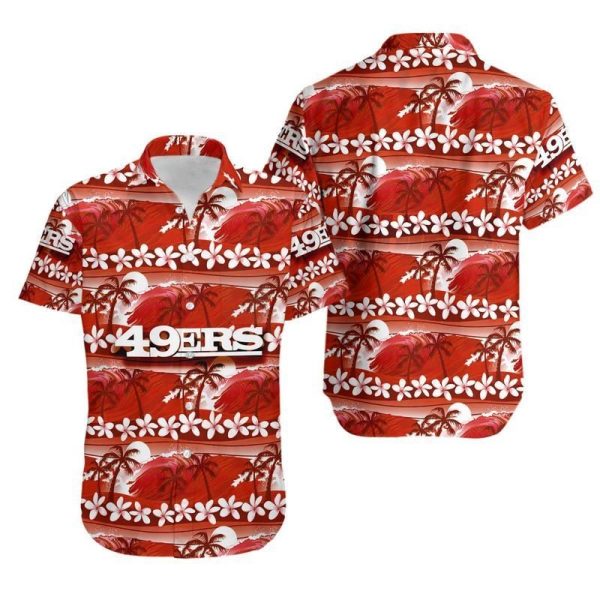 San Francisco 49ers Coconut Trees NFL Gift For Fan Hawaii Shirt and Sh