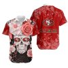 San Francisco 49ers Skull NFL Gift For Fan Hawaiian Graphic Print Shor