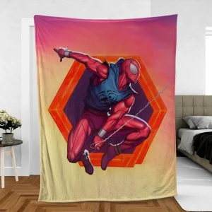 Scarlet SpiderMan Web of Intrigue Fleece Blanket