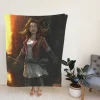 Scarlet Witch in Avengers Age of Ultron Movie Fleece Blanket