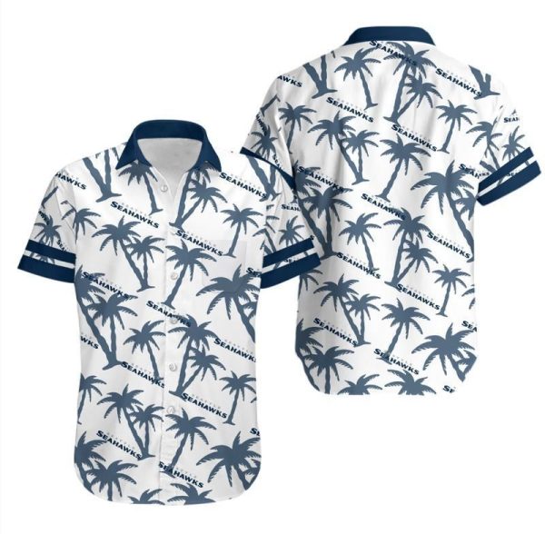 Seattle Seahawks Coconut Tree NFL Gift For Fan Hawaii Shirt and Shorts