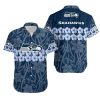 Seattle Seahawks Flower and Logo Hawaii Shirt and Shorts Summer Collec