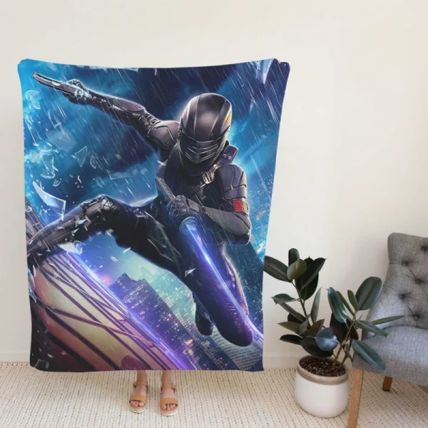 Snake Eyes GI Joe Origins Movie Fleece Blanket