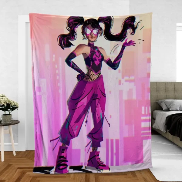 SpiderWoman Mayhem Unleashed Fleece Blanket