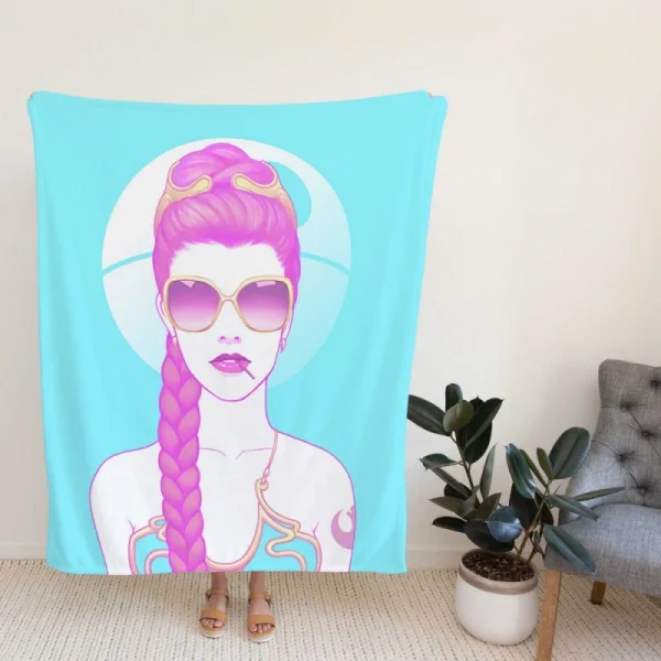 Star Wars Movie Princess Leia Fleece Blanket