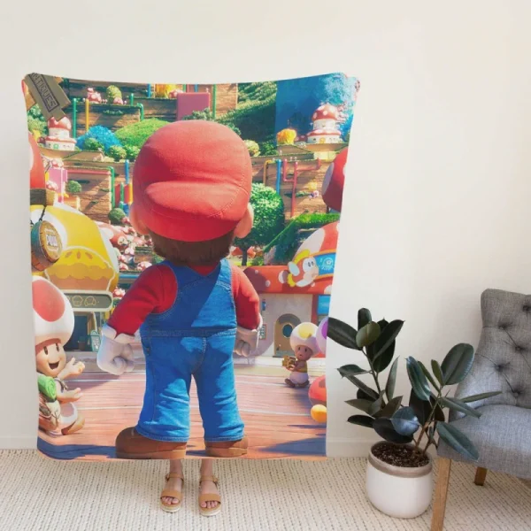 Super Mario Bros Movie Fleece Blanket