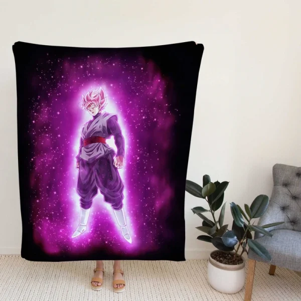 Super Saiyan Rose Goku Black Dragon Ball Super Fleece Blanket