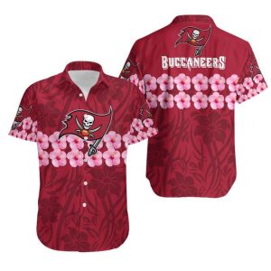 Tampa Bay Buccaneers Flower and Logo Hawaii Shirt and Shorts Summer Co