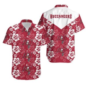 Tampa Bay Buccaneers Flowers Hawaii Shirt and Shorts Summer Collection