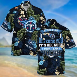 Tennessee Titans NFL Summer Hawaiian Shirt And Shorts With Tropical Patterns