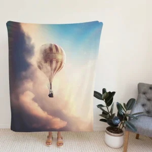 The Aeronauts Movie Hot Air Balloon Fleece Blanket