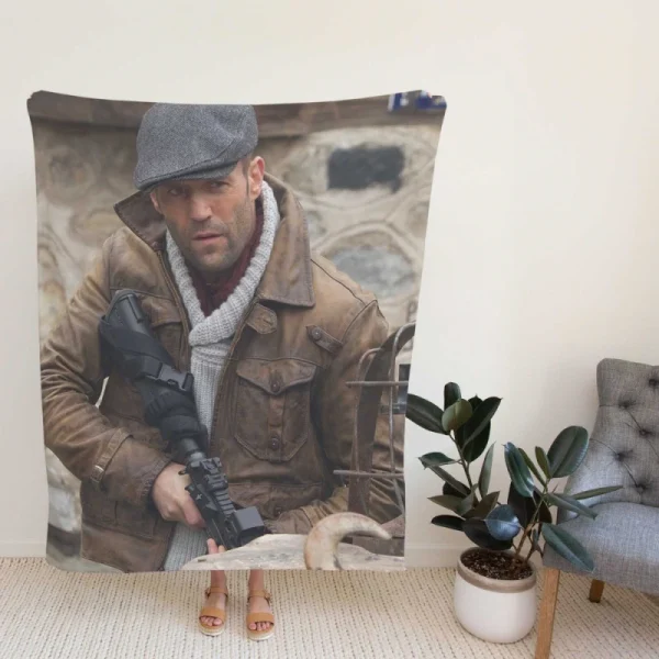 The Expendables 2 Movie Jason Statham Lee Christmas Fleece Blanket