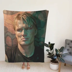 The Expendables Movie Gunnar Jensen Dolph Lundgren Fleece Blanket